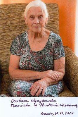 Barbara Wyrzykowska
łączniczka powstania warszawskiego
