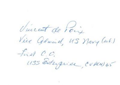 Vincent de Poix
WW II fighter pilot, Vice Admiral with the Navy
